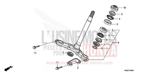 STEERING STEM CRF100FA de 2010